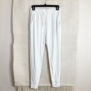 COZY EARTH white / cream high rise Bamboo Jogger pants S